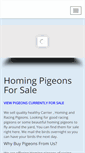 Mobile Screenshot of homingpigeonsforsale.com